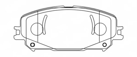 Колодки гальмівні дискові (комплект 4 шт) FERODO FDB5198