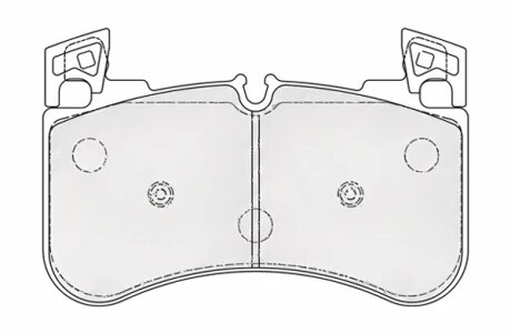 Колодки тормозные дисковые (комплект 4 шт.)) FERODO FDB5220