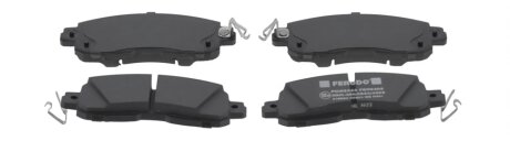Колодки гальмівні дискові (комплект 4 шт) NISSAN ALTIMA (L33) 12-;LEAF (ZE0) 10-;TEANA III (J33, L33) -ua FERODO FDB5246