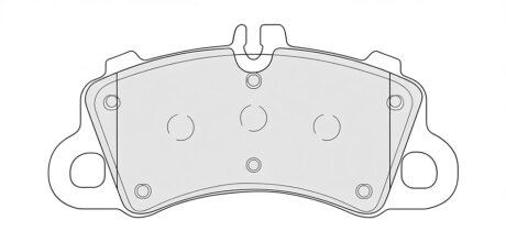 Колодки тормозные дисковые (комплект 4 шт.)) FERODO FDB5306