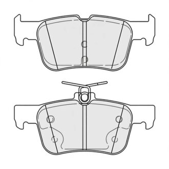 Колодки гальмівні дискові (комплект 4 шт) FERODO FDB5355
