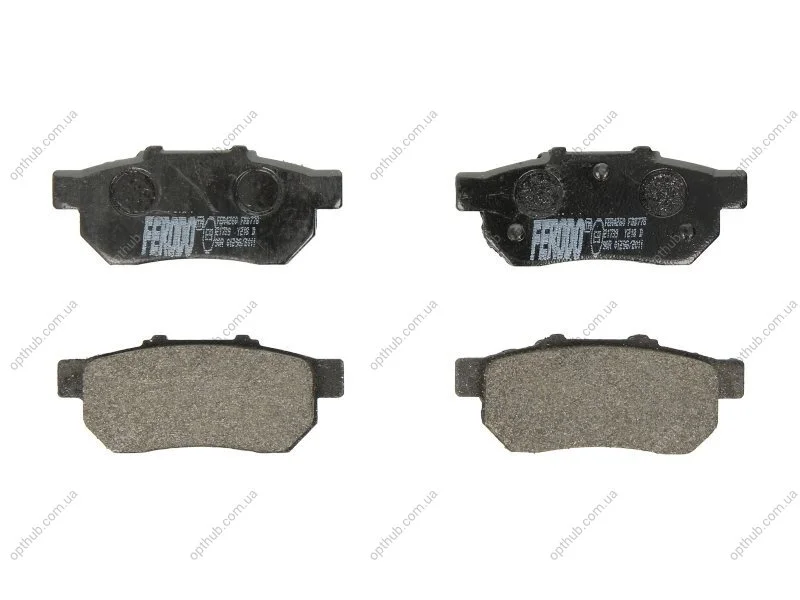 Колодки тормозные дисковые задние HONDA CIVIC, CONCERTO,JAZZ,LOGO 1.2I-2.0 16V 90.01-,08.07- FERODO FDB778 (фото 1)