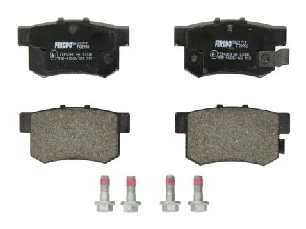 Колодки гальмівні дискові ЗАДН HONDA ACCORD IX 2.0I 2.4I 08-,CR-V II 2.0 2.2CTDI -06,FR-V 1.7-2.2CTDI 0 FERODO FDB956
