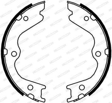 Колодки гальмівні барабанні INFINITI M 45 03-07 -ua FERODO FSB4107
