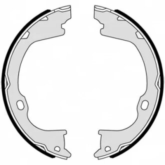 Колодки гальмівні барабанні ЗАДН JEEP GRAND CHEROKEE IV (WK, WK2) 02/11 - -ua FERODO FSB4169