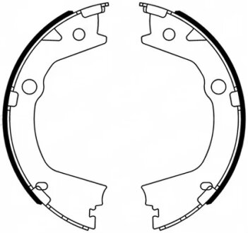 Колодки гальмівні барабанні SSANGYONG ACTYON SPORTS 2.0 2011-,KORANDO 2010- -ua FERODO FSB4318