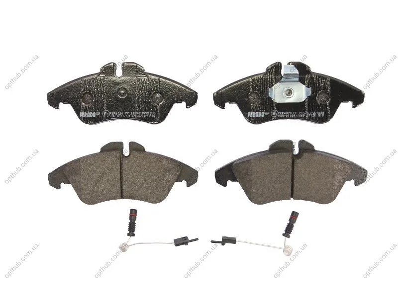 Колодки тормозные дисковые передние MB SPRINTER 901-902-903 12.94-, VITO 2.0, 2.3, 2.3TD, 2.8 10.96-, VW FERODO FVR1038 (фото 1)