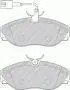 Комплект гальмівних колодок передн, CITROEN JUMPER I FIAT DUCATO PEUGEOT BOXER 1.9D-2.8D 02.94-04.02 FERODO FVR1396 (фото 1)