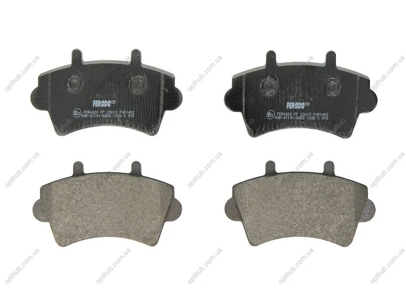 Колодки гальмівні дискові ПЕРЕДН NISSAN INTERSTAR 1.9TD-3.0TD DCI 80-140 02-,OPEL MOVANO,RENAULT MASTE -ua FERODO FVR1452 (фото 1)