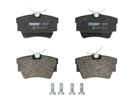 Колодки гальмівні дискові ЗАДН OPEL VIVARO 1.9-2.5 03-,RENAULT TRAFIC II 01-,NISSAN PRIMASTAR 02- FERODO FVR1516