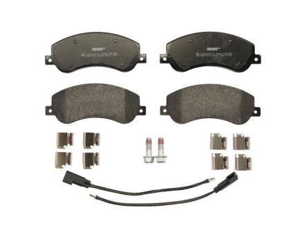 Колодки гальмівні дискові ПЕРЕДН TRANSIT 2.2TDCI, 2.3 16V, 2.4 TDCI (PROPULSION) 07/06- -ua FERODO FVR1928