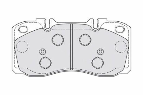Колодки тормозные дисковые передние IVECO DAILY III 2.3 06- FERODO FVR4038