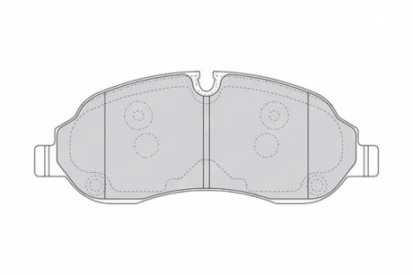 Колодки гальмівні дискові ПЕРЕДН FORD TOURNEO CUSTOM 2.2TDCI 2012- -ua FERODO FVR4661