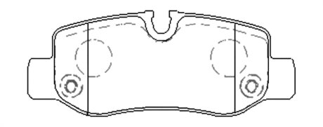 Колодки гальмівні дискові ЗАДН MB V-CLASS (W447) 03/14- / MB VITO BOX (W447) 10/14- / MB VITO MIXTO (W -ua FERODO FVR5013