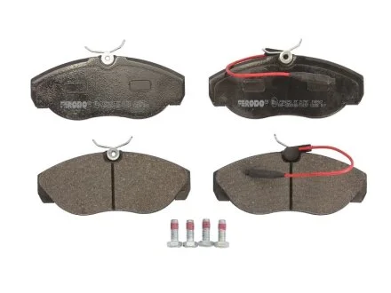 Колодки гальмівні дискові ПЕРЕДН CITROEN JUMPER 94-02, FIAT DUCATO 94-02, PEUGEOT BOXER 94-02 -ua FERODO FVR967