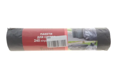Пакети для сміття "ФЕРРЕТ" 240л/5шт чорні ЛД (20) Ferret 240/5