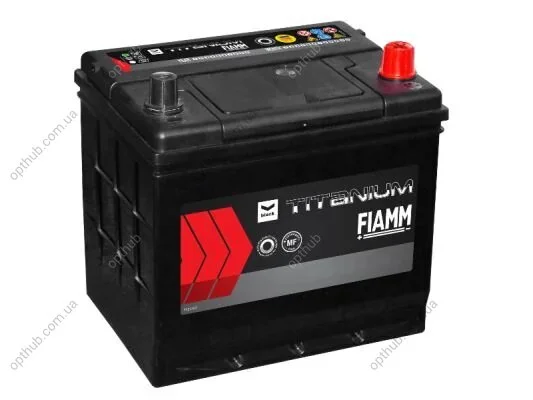 Акумуляторна батарея 50A АКБ BLACK TITANIUM (D20 50) ASIA ПРАВ [+] 12V 50AH 420A 200*170*223 FIAMM 7905174 (фото 1)
