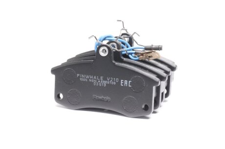 Колодка торм. ВАЗ 2110-2115, 1117-1119, 2170-2172 перед. (компл. 4шт.) C.I.U Finwhale V210