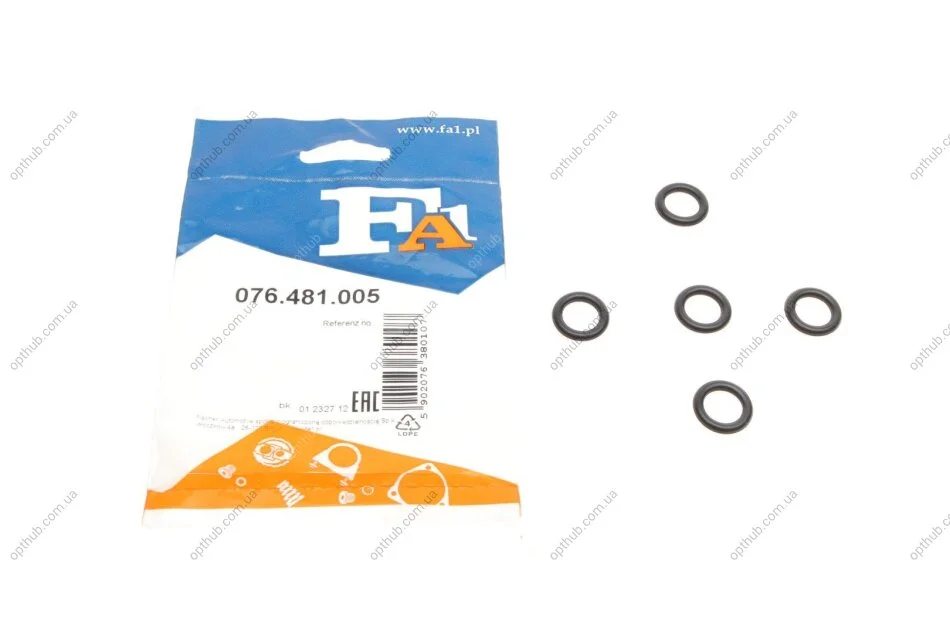 Прокладка радіатора масляного VW Caddy IV 1.0/1. TSI 15- (к-кт 5шт) FA1 UA63 Fischer Automotive One (FA1) 076.481.005 (фото 1)