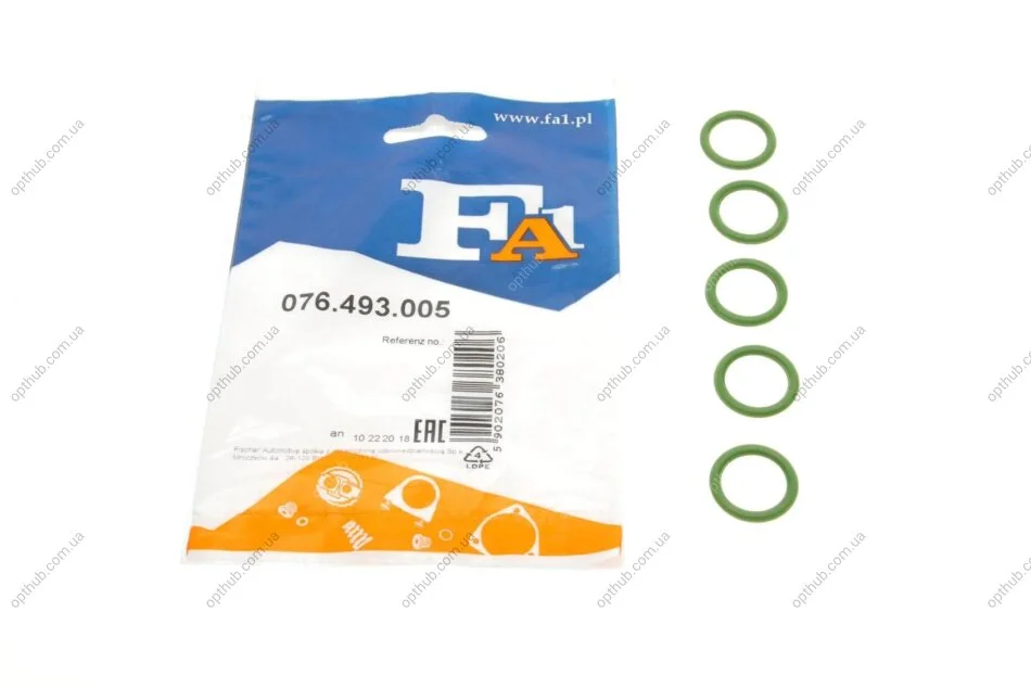Прокладка турбіни Audi/Porsche/Seat/Skoda/VW (к-кт 5шт) FA1 (opt-om) Fischer Automotive One (FA1) 076.493.005 (фото 1)