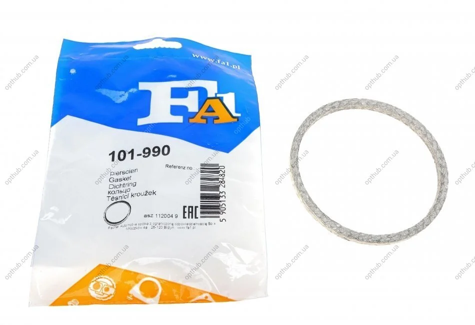 Прокладка труби вихлопної BMW 3 (E90/F30/F80)/5 (F10)/7 (F01-F04) 06- (90.5x100x6) (кільце) FA1 UA63 Fischer Automotive One (FA1) 101-990 (фото 1)