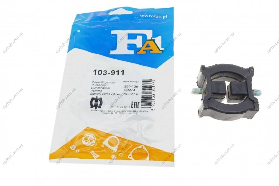 Кронштейн кріплення глушника BMW 3 (E46)/ 5 (E60)/ 7 (E38) 98-10 FA1 (opt-om) Fischer Automotive One (FA1) 103-911 (фото 1)