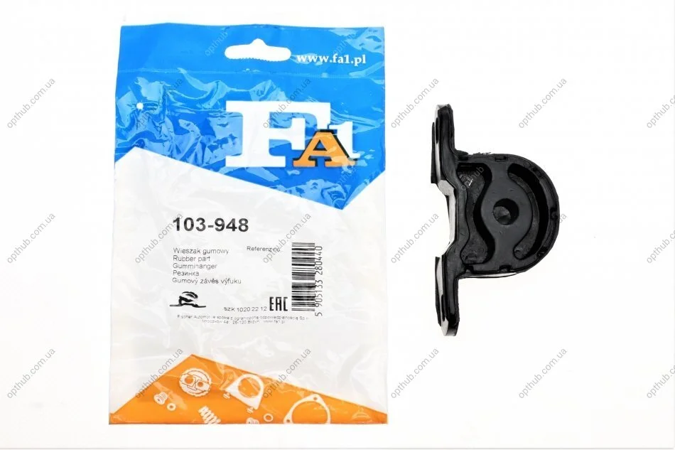 Гумка глушника BMW X5 (E70)/X6 (E71/E72) 07-14 FA1 UA63 Fischer Automotive One (FA1) 103-948 (фото 1)