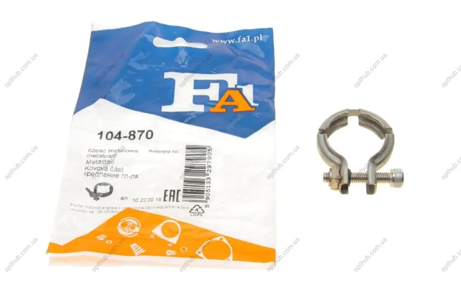 Хомут глушника FA1 Fischer Automotive One (FA1) 104-870 (фото 1)