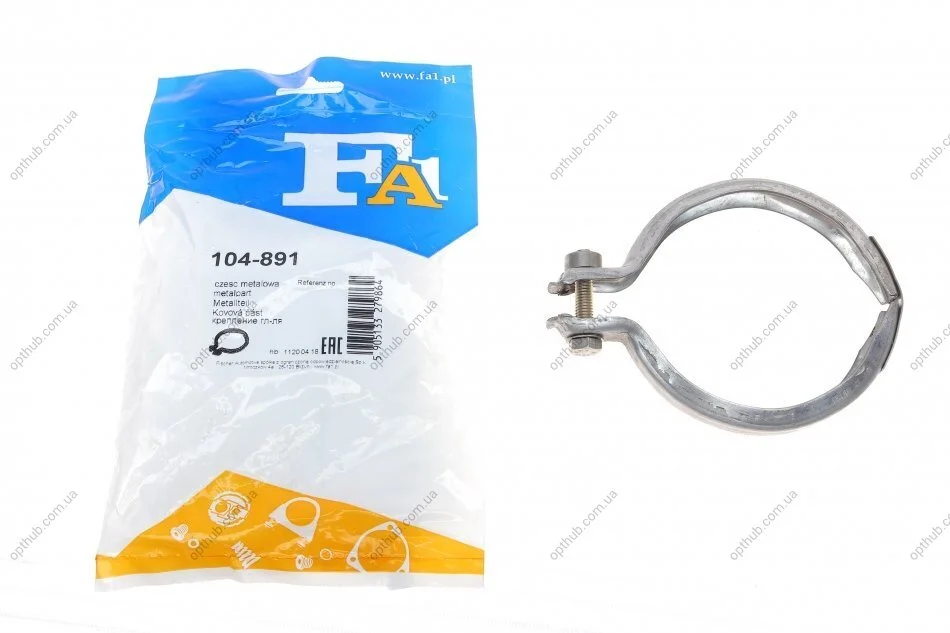 Хомут глушника BMW 3 (E90)/5 (F10)/7 (F01-F04) 06-15 FA1 UA63 Fischer Automotive One (FA1) 104-891 (фото 1)
