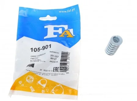 Пружина труби вихлопной BMW 3 (E36)/5 (E34)/7 (E32)/8 (E31) -98 FA1 (opt-om) Fischer Automotive One (FA1) 105-901