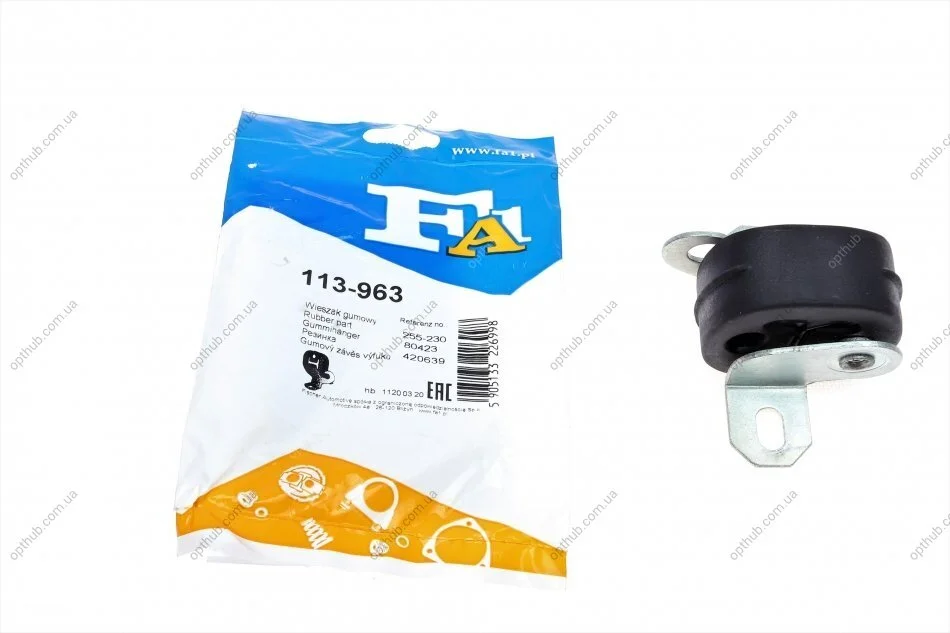 Кронштейн кріплення глушника Audi A4 1.6-3.2 TDI/TFSI 00-09 FA1 (opt-om) Fischer Automotive One (FA1) 113-963 (фото 1)