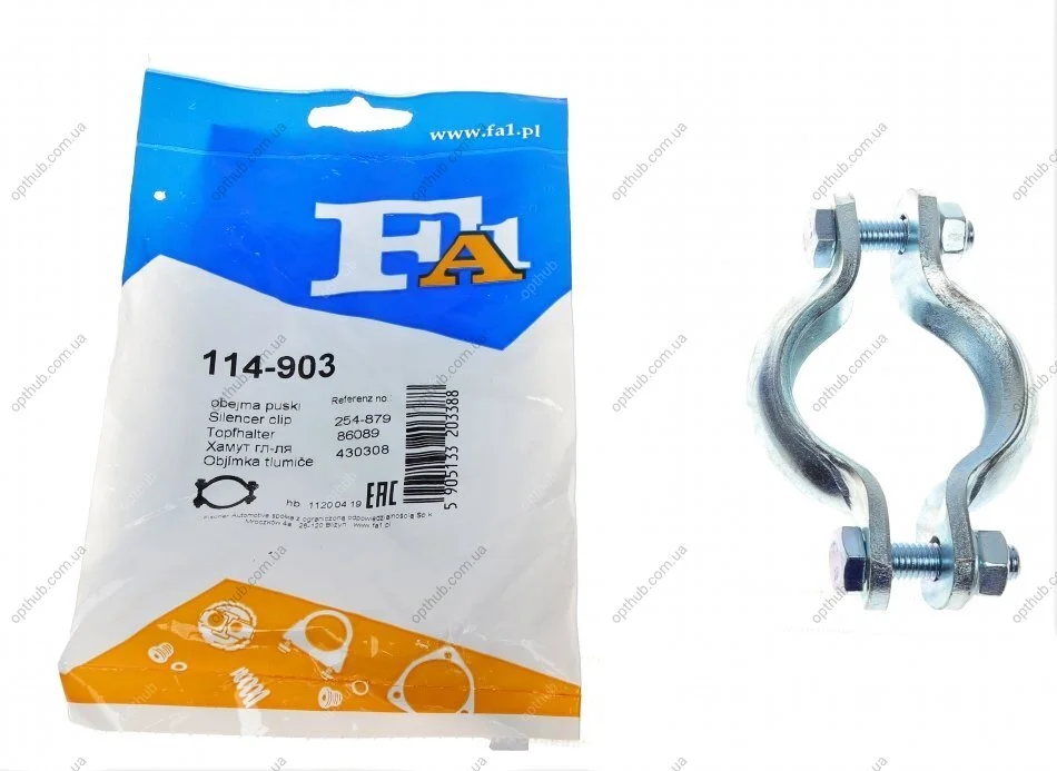 Хомут глушника VW Golf/Jetta 1.3 -92 FA1 (opt-om) Fischer Automotive One (FA1) 114-903 (фото 1)