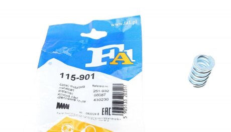 Пружина труби вихлопної Audi 80/100 86-96 /Subaru Justy 87-95 FA1 (opt-om) Fischer Automotive One (FA1) 115-901