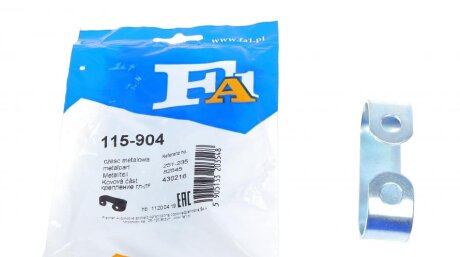 Пружина труби вихлопної VW Caddy I 1.5/1.6D -92/T4 1.9-2.5 TDI 90-03 FA1 (opt-om) Fischer Automotive One (FA1) 115-904