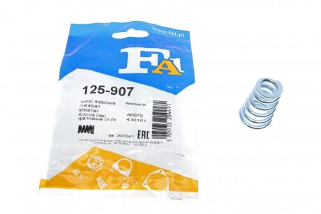 Пружина труби вихлопної Opel Combo 1.2/1.4 94-01 FA1 (opt-om) Fischer Automotive One (FA1) 125-907