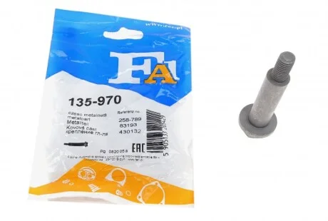 Болт вихлопної системи Ford Fiesta 1.1 89-95 (M10x83) FA1 (opt-om) Fischer Automotive One (FA1) 135-970