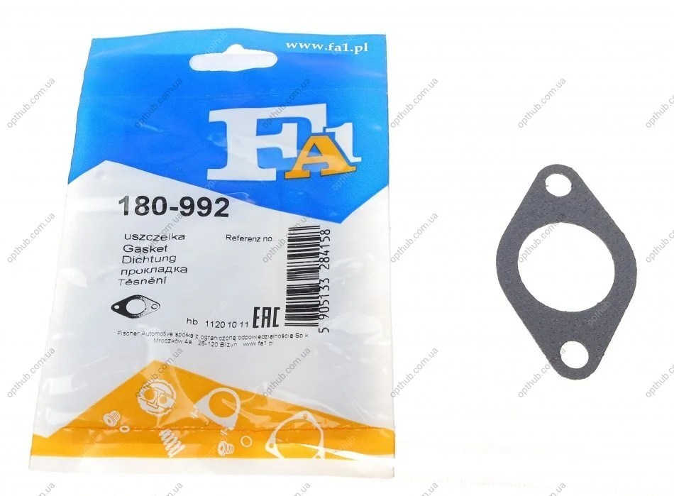 Прокладка клапана рециркуляції ВГ VW Caddy/T4 1.9/2.0/2.5TDI 92-10 FA1 (opt-om) Fischer Automotive One (FA1) 180-992 (фото 1)