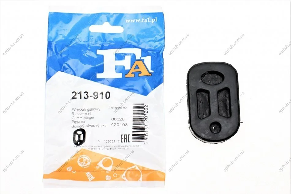 Гумка глушника Citroen Berlingo/Peugeot Partner 2.0 HDi 96-11 FA1 (opt-om) Fischer Automotive One (FA1) 213-910 (фото 1)