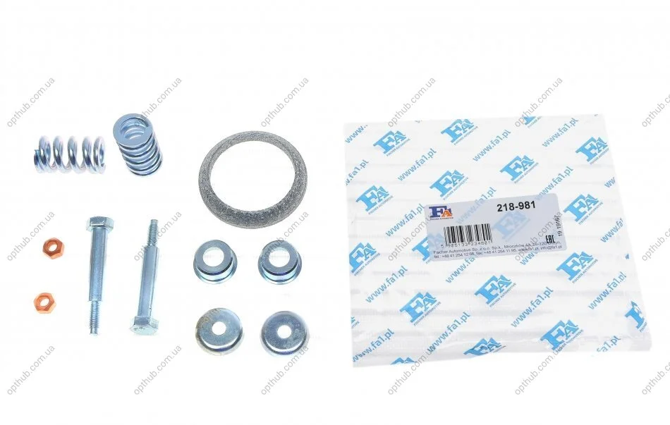 Кронштейн кріплення системи вихлопної Citroen C2/C3/C4/Peugeot 206/207/307/308 02-(к-кт) FA1 (opt-om) Fischer Automotive One (FA1) 218-981 (фото 1)