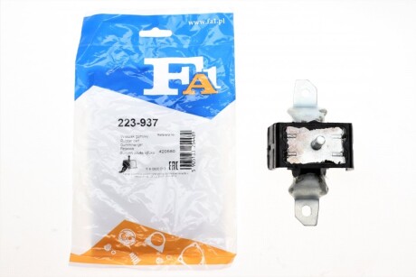 Кронштейн кріплення глушника Renault Laguna 2.0 dCi 05-07 (гумометалевий) FA1 (opt-om) Fischer Automotive One (FA1) 223-937