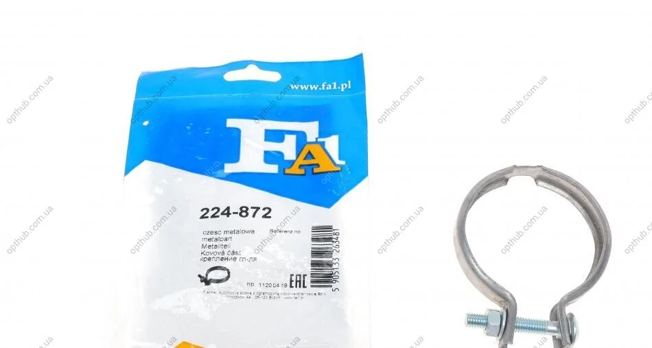 Хомут глушника Renault Megane/Scenic II 1.9 dCi 02-09 FA1 (opt-om) Fischer Automotive One (FA1) 224-872 (фото 1)