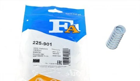 Пружина труби вихлопної Renault Clio 1.0/1.2 16V 00- FA1 (opt-om) Fischer Automotive One (FA1) 225-901