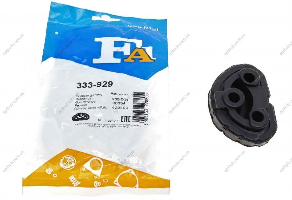 Гумка глушника Fiat Ducato 2.0 JTD 02- FA1 (opt-om) Fischer Automotive One (FA1) 333-929 (фото 1)