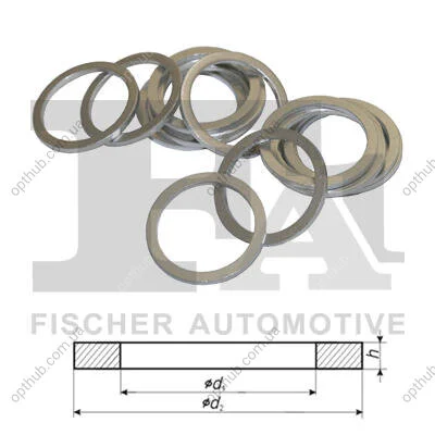 Шайба алюмінієва Fischer Automotive One (FA1) 464.310.100 (фото 1)
