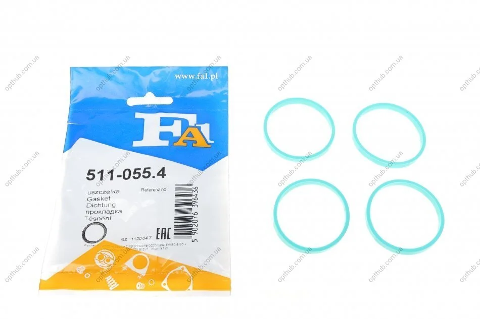 Комплект прокладок впускного коллектора 4шт VAG 1.4 16V/1.6 16V (вир-во Fischer) C.I.U Fischer Automotive One (FA1) 511-055.4 (фото 1)