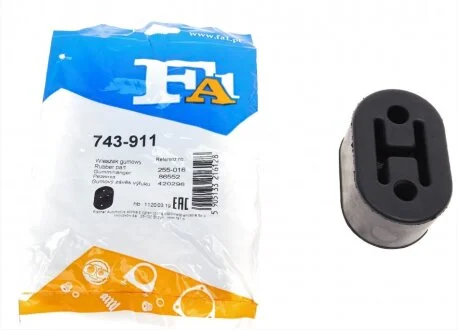 Резинка глушителя Hyundai i30 1.4/1.6 CRDi 07-16/Mitsubishi Pajero 3.2 DI-D 00- FA1 (opt-om) Fischer Automotive One (FA1) 743-911