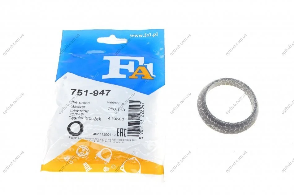 Прокладка труби вихлопної Nissan Almera/Primera 1.5-2.0 00-08 (46x60x12.8) (кільце) FA1 (opt-om) Fischer Automotive One (FA1) 751-947 (фото 1)