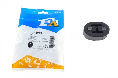 Гумка глушника Mitsubishi Outlander 2.0/2.4 4WD 01--06/Nissan Qashqai/X-Trail 1.2-2.0 dCi 07- (opt-om) Fischer Automotive One (FA1) 753-911