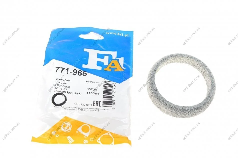 Прокладка труби вихлопної Mazda 6/CX-7 2.3 MZR 05- (65x82.1x17.3) (кільце) FA1 UA63 Fischer Automotive One (FA1) 771-965 (фото 1)