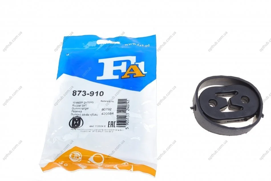 Гумка глушника Chevrolet Lacetti/Nubira 1.6/1.8 05- FA1 (opt-om) Fischer Automotive One (FA1) 873-910 (фото 1)